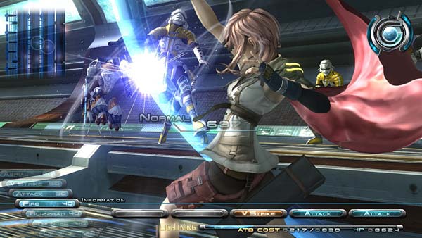 Screen z gry Final Fantasy XIII